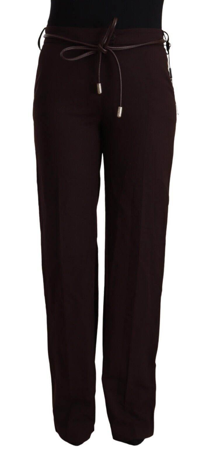 Patrizia Pepe Black High Waist Straight Formal Pants - Hilstor