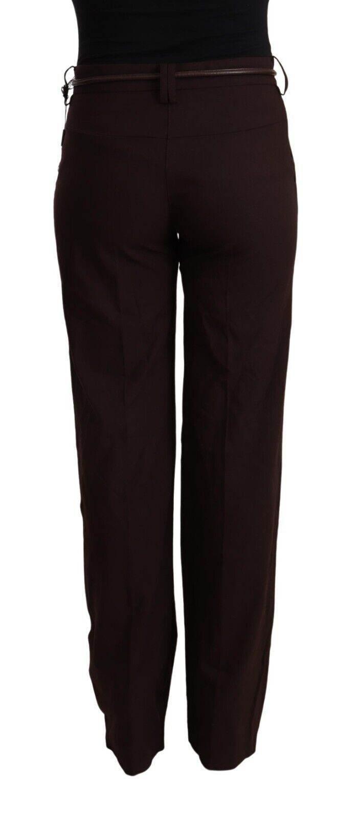 Patrizia Pepe Black High Waist Straight Formal Pants - Hilstor