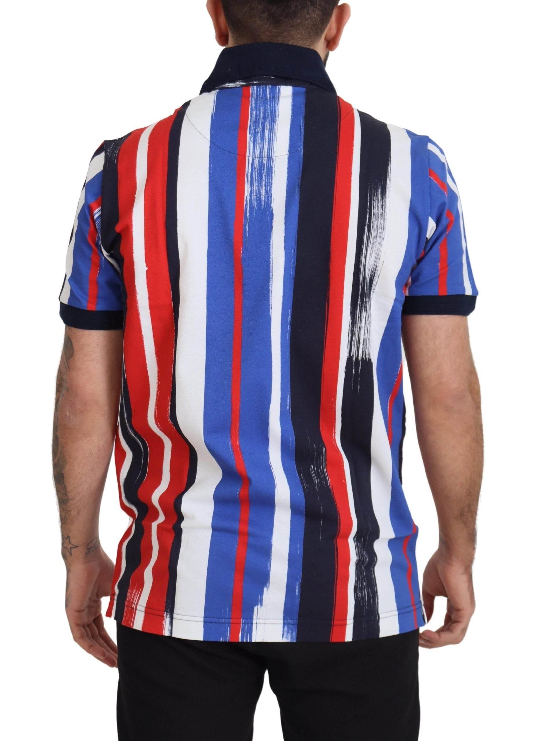 Dolce & Gabbana Multicolor Cotton Polo Top T-shirt - Hilstor
