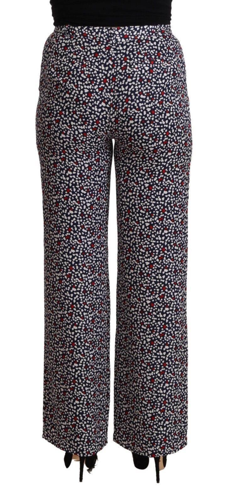 Michael Kors Black High Waist Printed Straight Pants - Hilstor