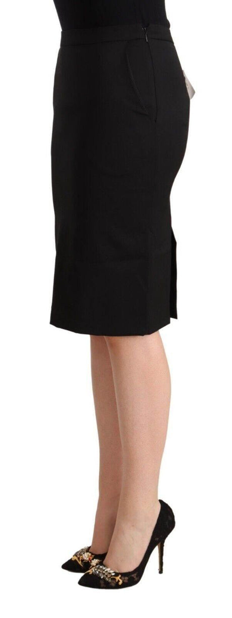 GF Ferre Chic Pencil Cut Knee-Length Skirt - Hilstor