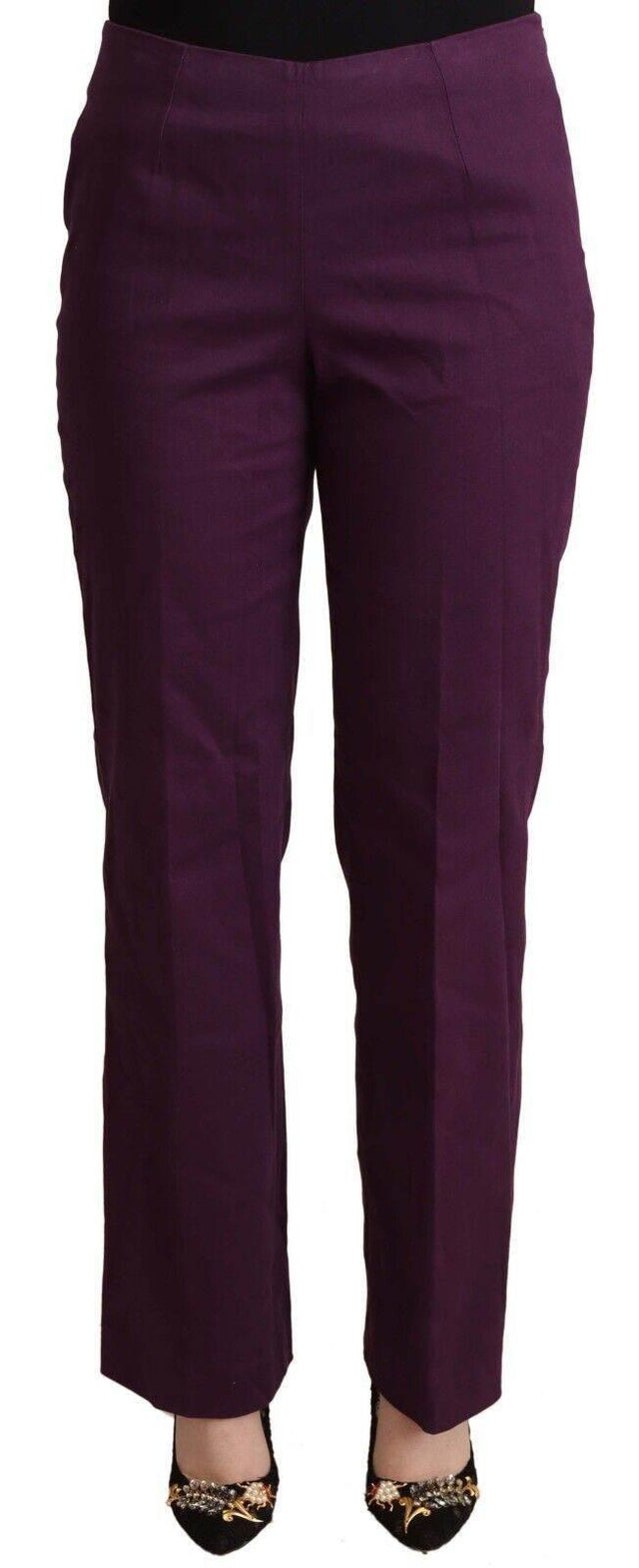 BENCIVENGA Violet High Waist Tapered Casual Pants - Hilstor