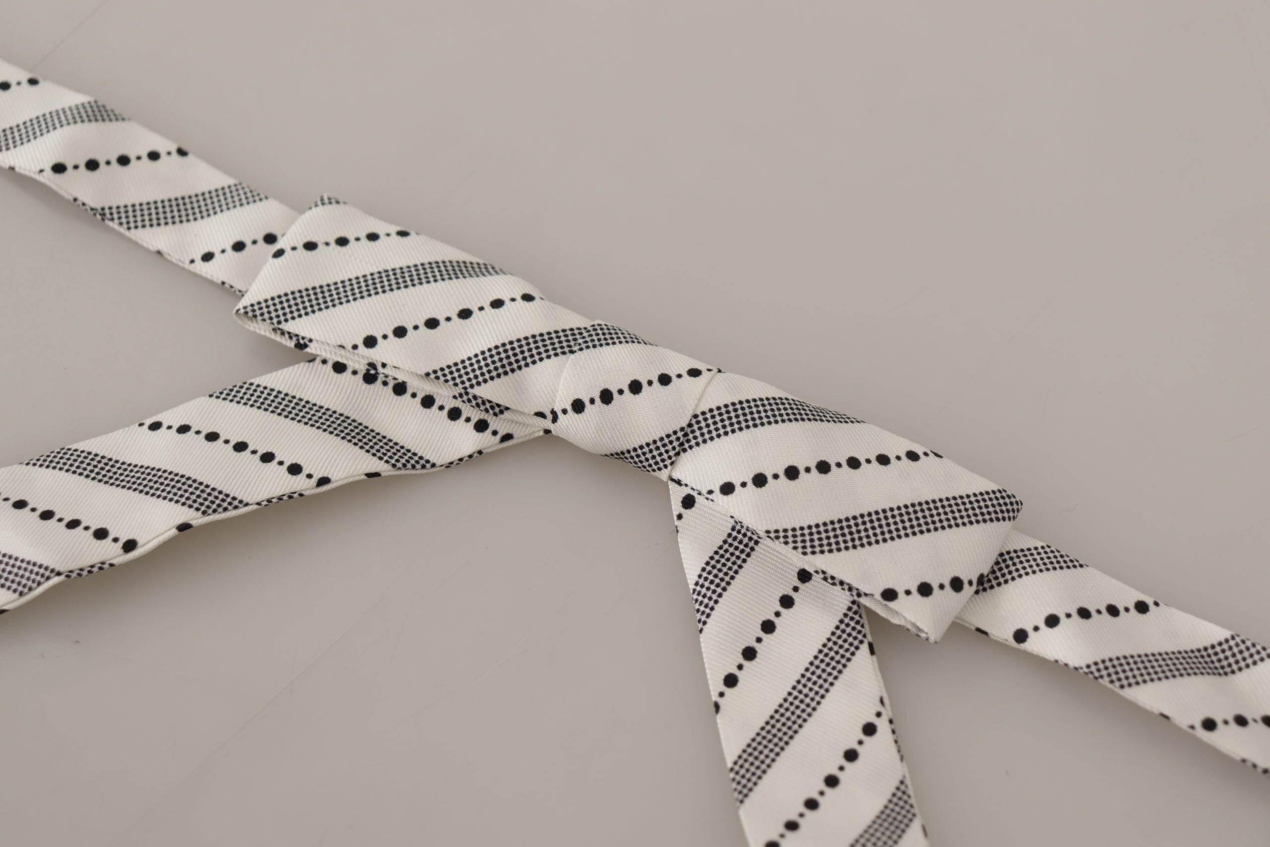 Dolce & Gabbana Chic Polka Dot Silk Bow Tie - Hilstor