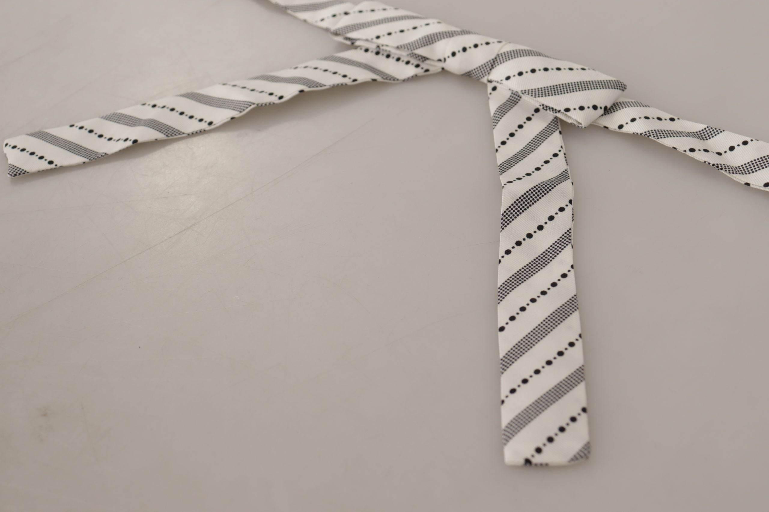 Dolce & Gabbana Chic Polka Dot Silk Bow Tie - Hilstor