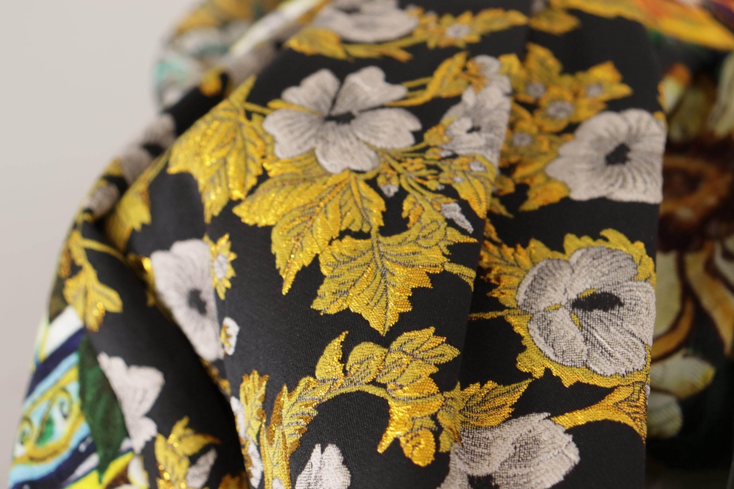 Dolce & Gabbana High Waist Maxi Skirt with Sicilian Patterns - Hilstor