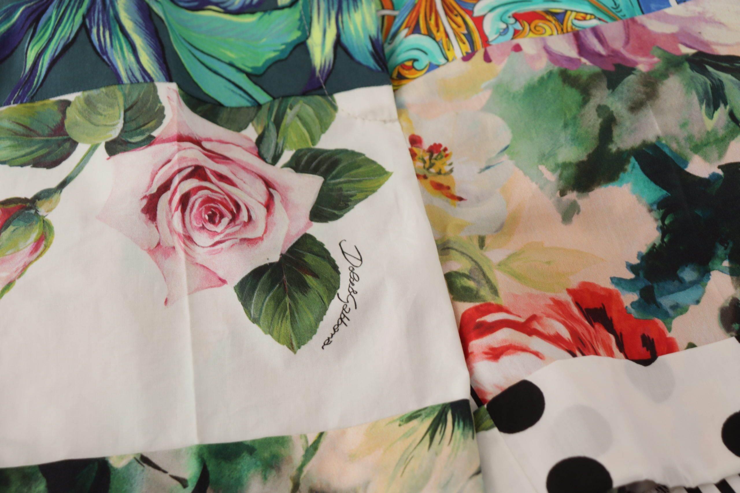 Dolce & Gabbana Floral High Waist Hot Pants Shorts - Hilstor