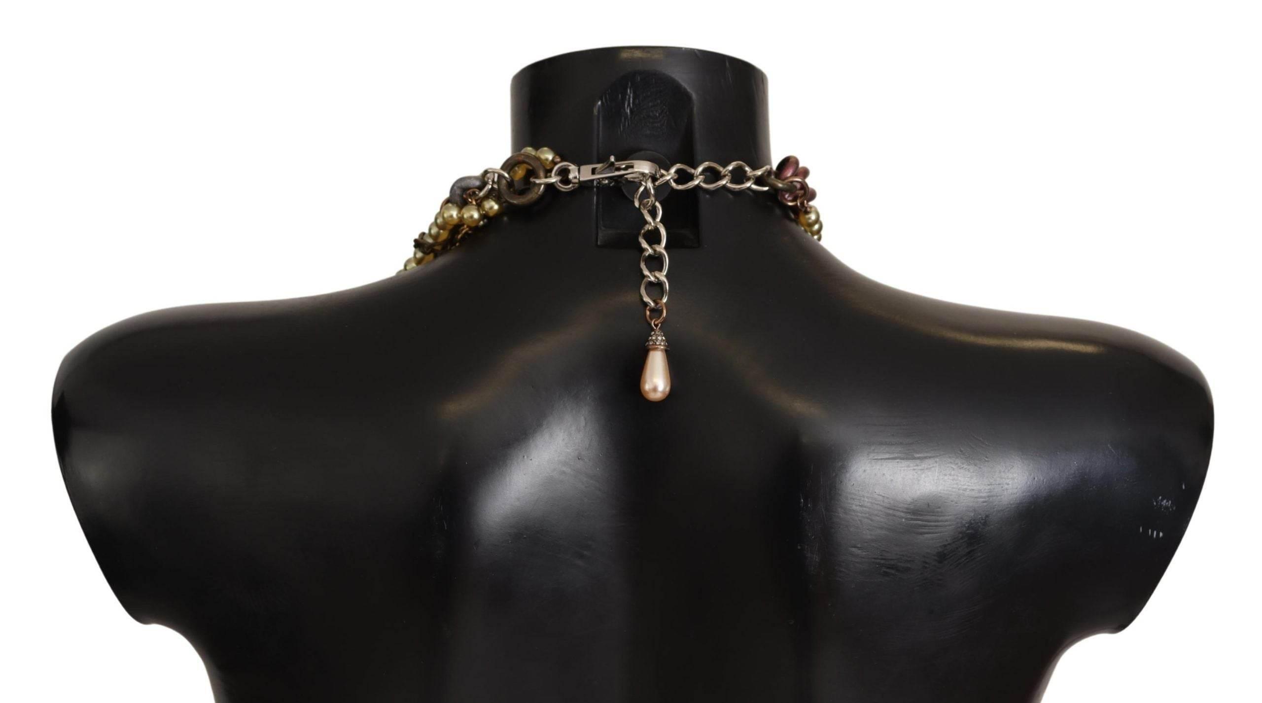 Dolce & Gabbana Sicilian Elegance Gold-Tone Statement Necklace - Hilstor
