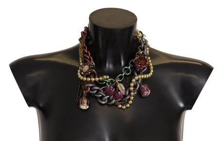 Dolce & Gabbana Sicilian Elegance Gold-Tone Statement Necklace - Hilstor