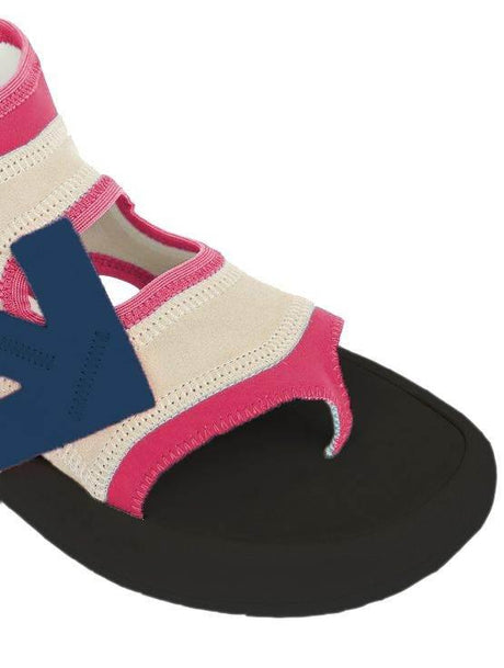 Off-White Fuchsia Neoprene Suede Sandals - Hilstor