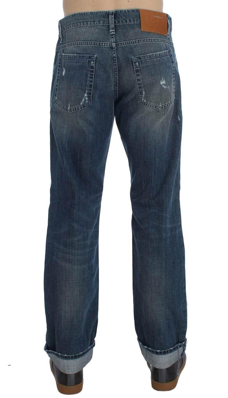 Acht Elegant Regular Fit Blue Wash Denim - Hilstor