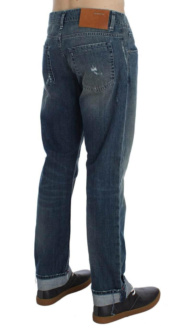 Acht Elegant Regular Fit Blue Wash Denim - Hilstor