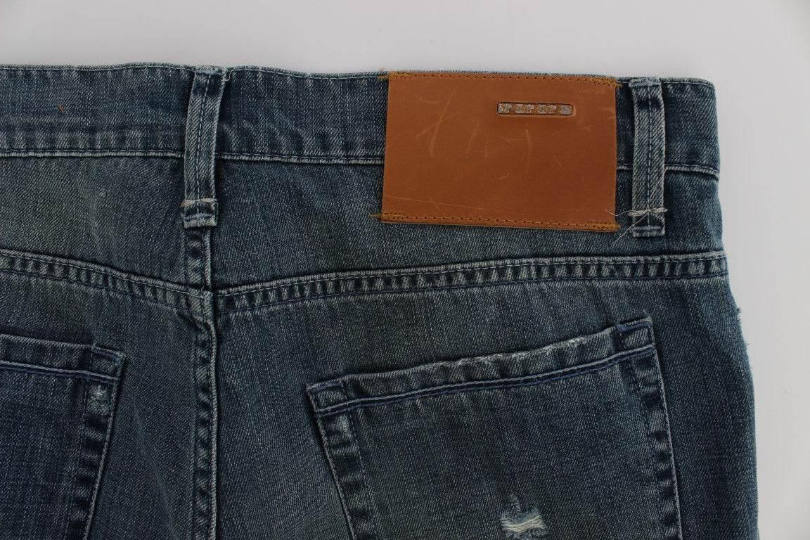 Acht Elegant Regular Fit Blue Wash Denim - Hilstor