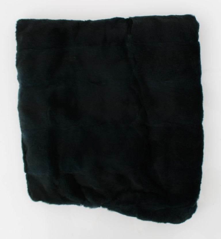 Dolce & Gabbana Exclusive Green Weasel Fur Hooded Scarf - Hilstor
