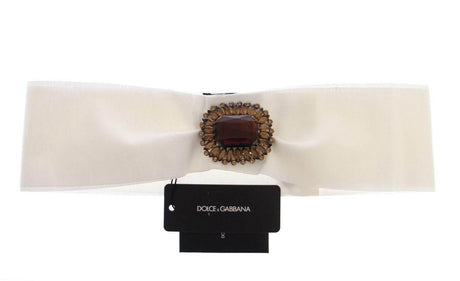 Dolce & Gabbana Embellished Snap Button Waist Belt - Hilstor