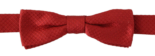Dolce & Gabbana Elegant Red Silk Bow Tie - Hilstor