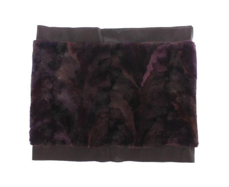 Dolce & Gabbana Exquisite Purple MINK Fur Scarf Wrap - Hilstor