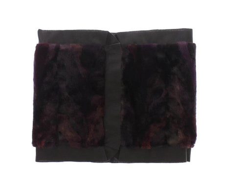 Dolce & Gabbana Exquisite Purple MINK Fur Scarf Wrap - Hilstor