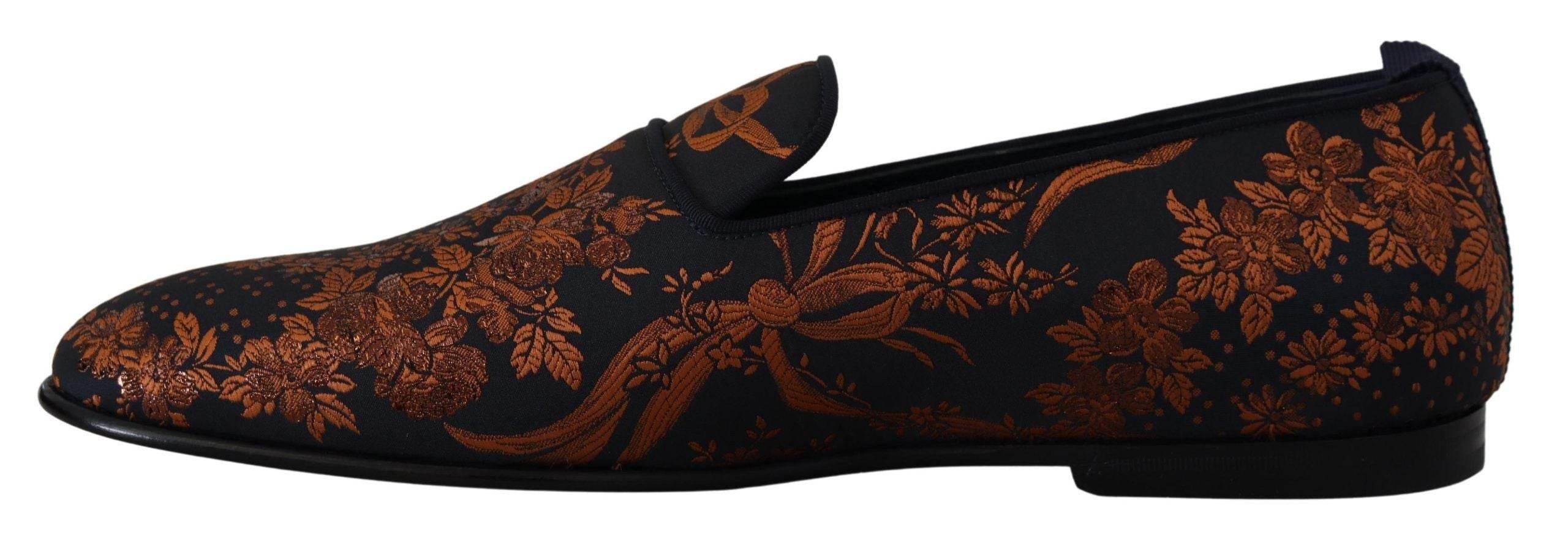 Dolce & Gabbana Elegant Floral Slip-On Loafers - Hilstor
