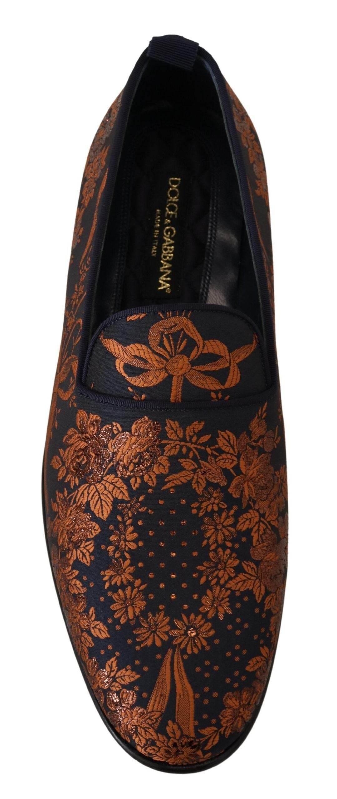Dolce & Gabbana Elegant Floral Slip-On Loafers - Hilstor