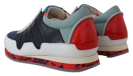 Dolce &amp; Gabbana Multifarvede Læder Sport Low Top Sneakers