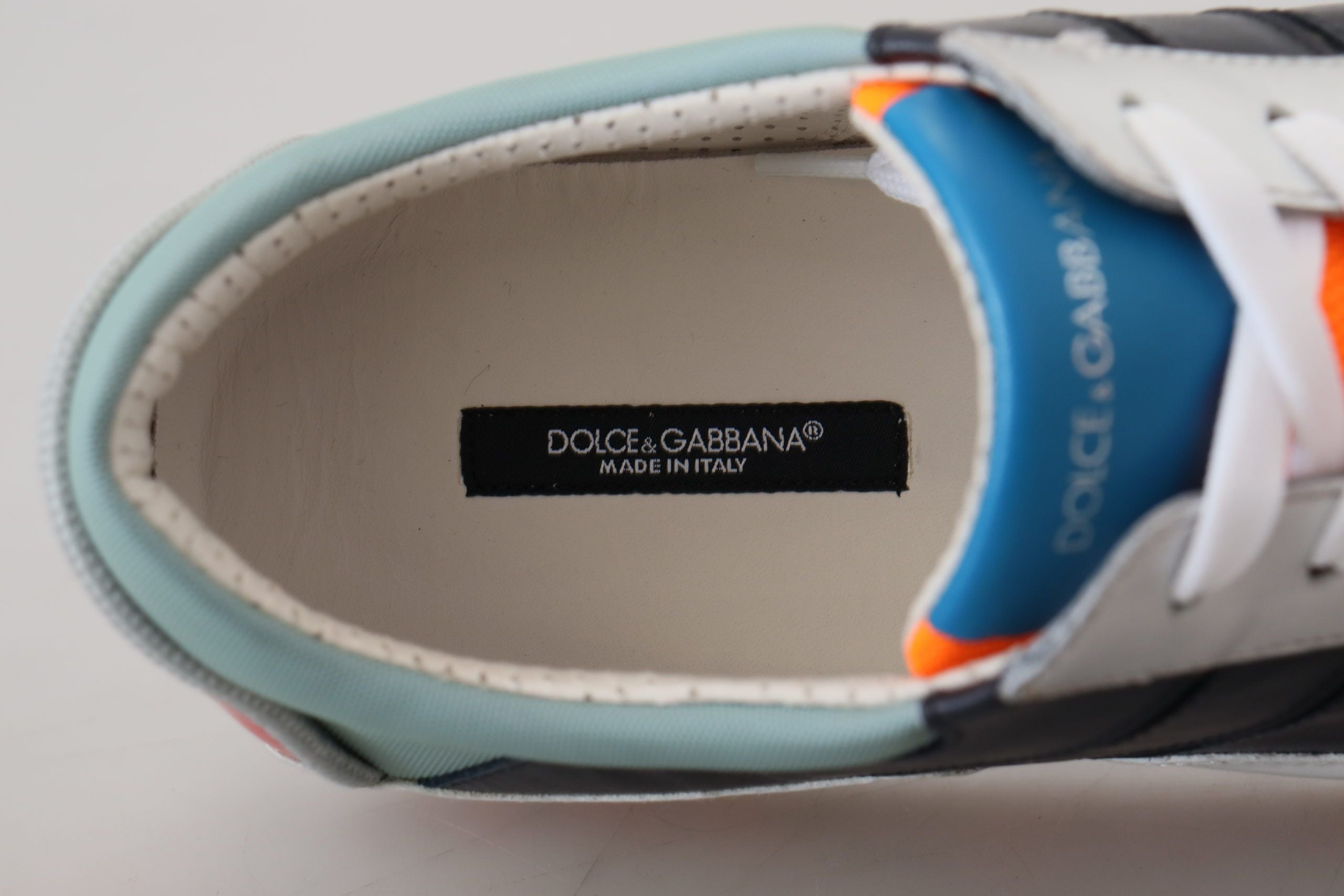 Dolce &amp; Gabbana Multifarvede Læder Sport Low Top Sneakers