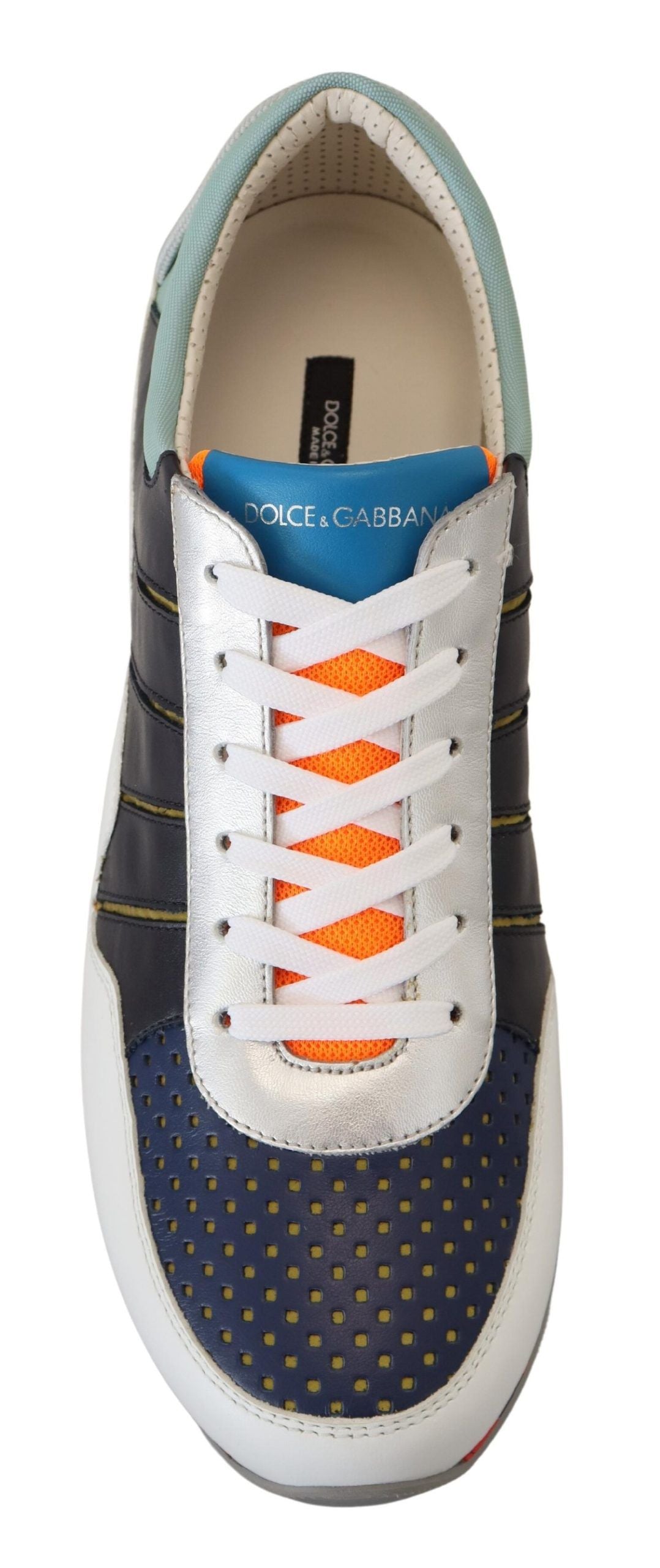 Dolce &amp; Gabbana Multifarvede Læder Sport Low Top Sneakers