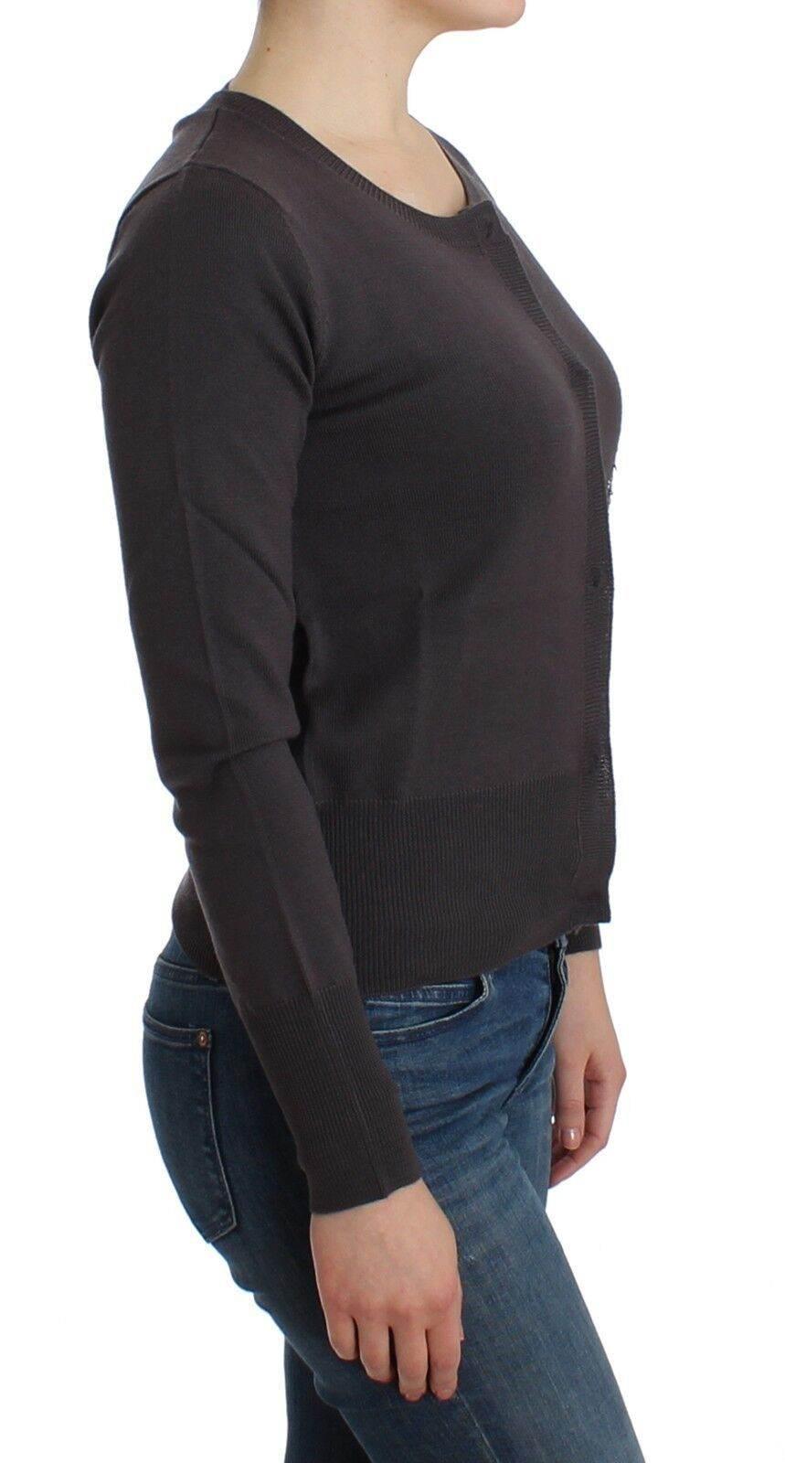 John Galliano Purple Wool Sequined Cardigan Knit Sweater - Hilstor
