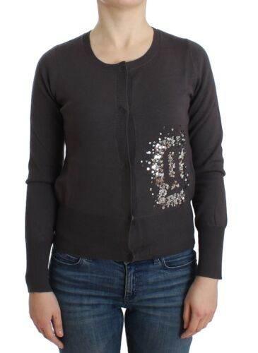 John Galliano Purple Wool Sequined Cardigan Knit Sweater - Hilstor