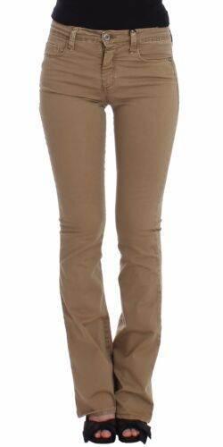 Costume National Beige Straight Leg Denim Pants Stretch Jeans - Hilstor