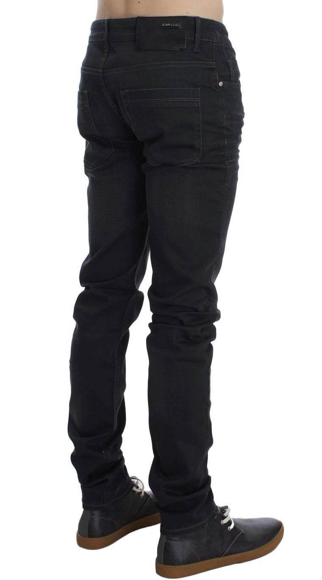 Acht Gray Cotton Stretch Slim Fit Jeans - Hilstor