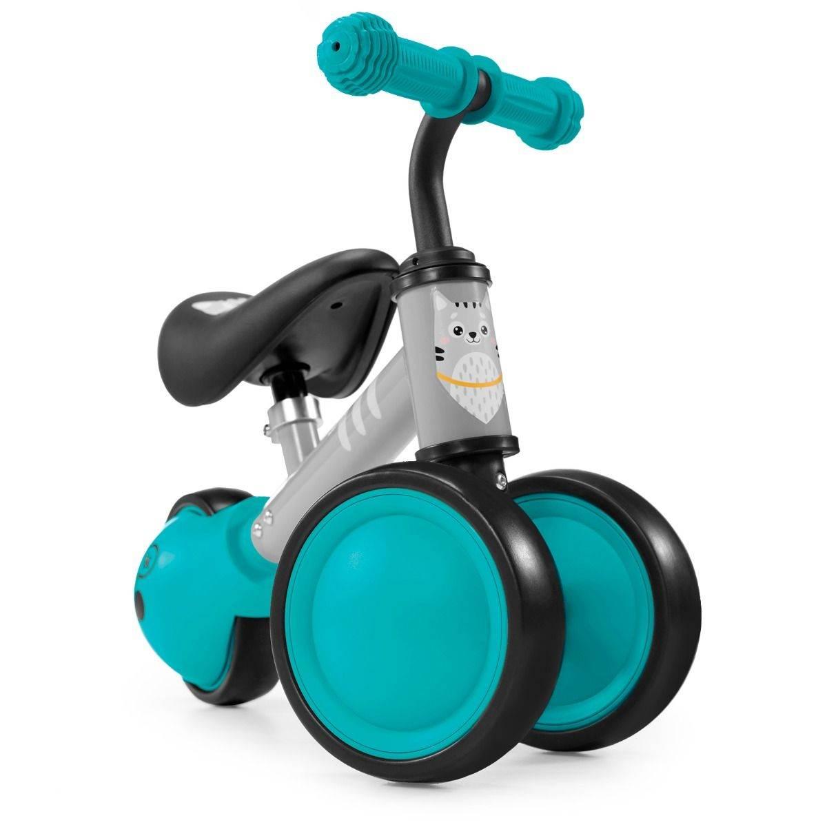 Balance Bike CUTIE – Turquoise | Adjustable First Bike for Toddlers | Lightweight & Safe Design - Hilstor