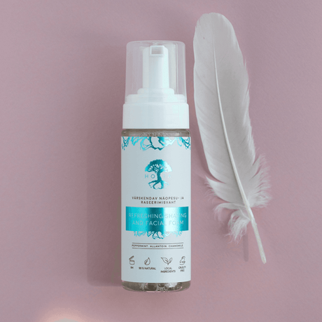 Refreshing Shaving and Facial Foam – Organic Peppermint Water | Made in EU | 150ml - Hilstor