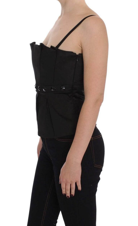 Exte Elegant Black Evening Cami Top - Hilstor