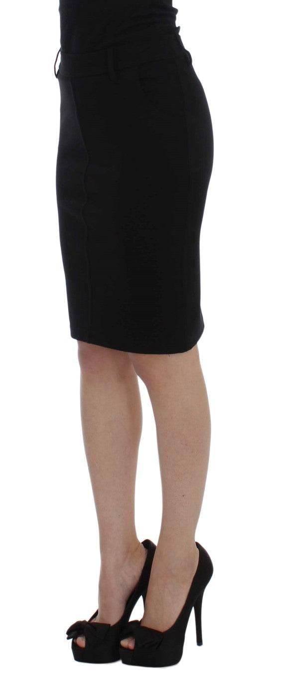 PLEIN SUD Elegant Black Pencil Skirt for Chic Look - Hilstor