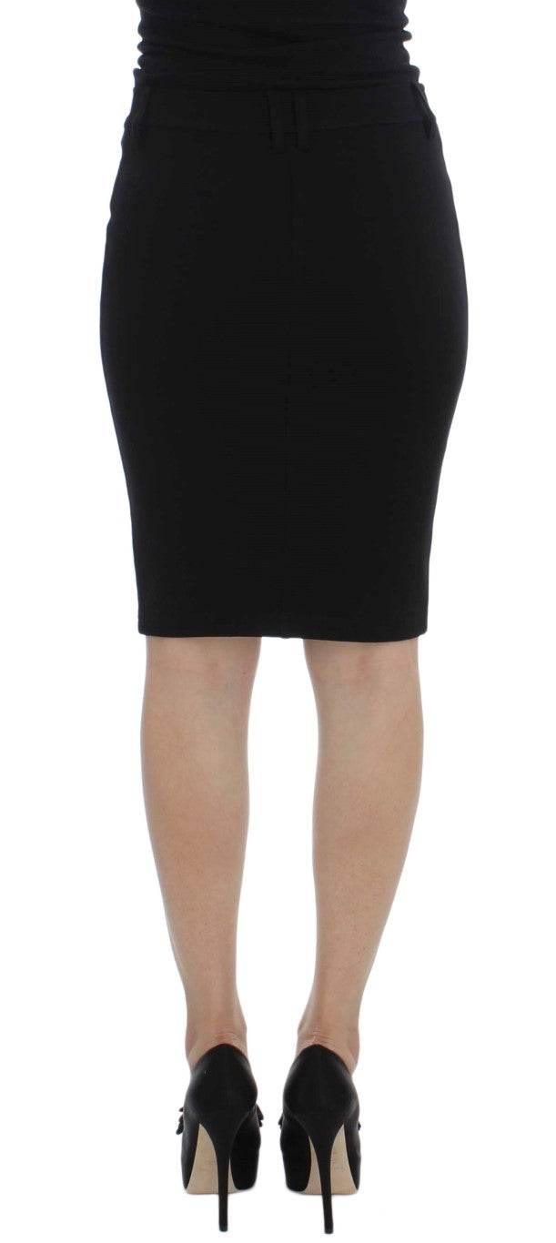 PLEIN SUD Elegant Black Pencil Skirt for Chic Look - Hilstor