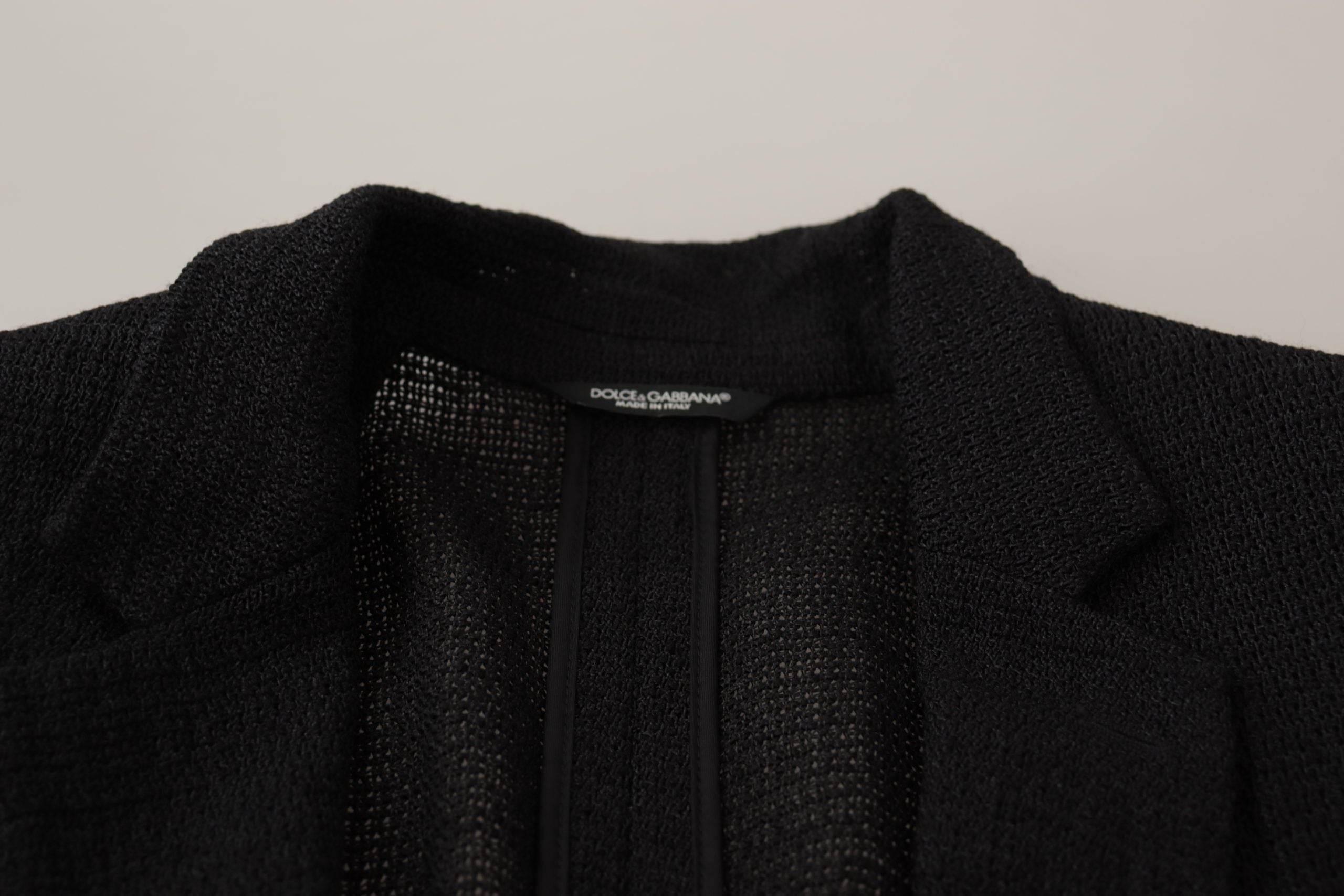Dolce & Gabbana Black Single Breasted Coat Men Blazer - Hilstor
