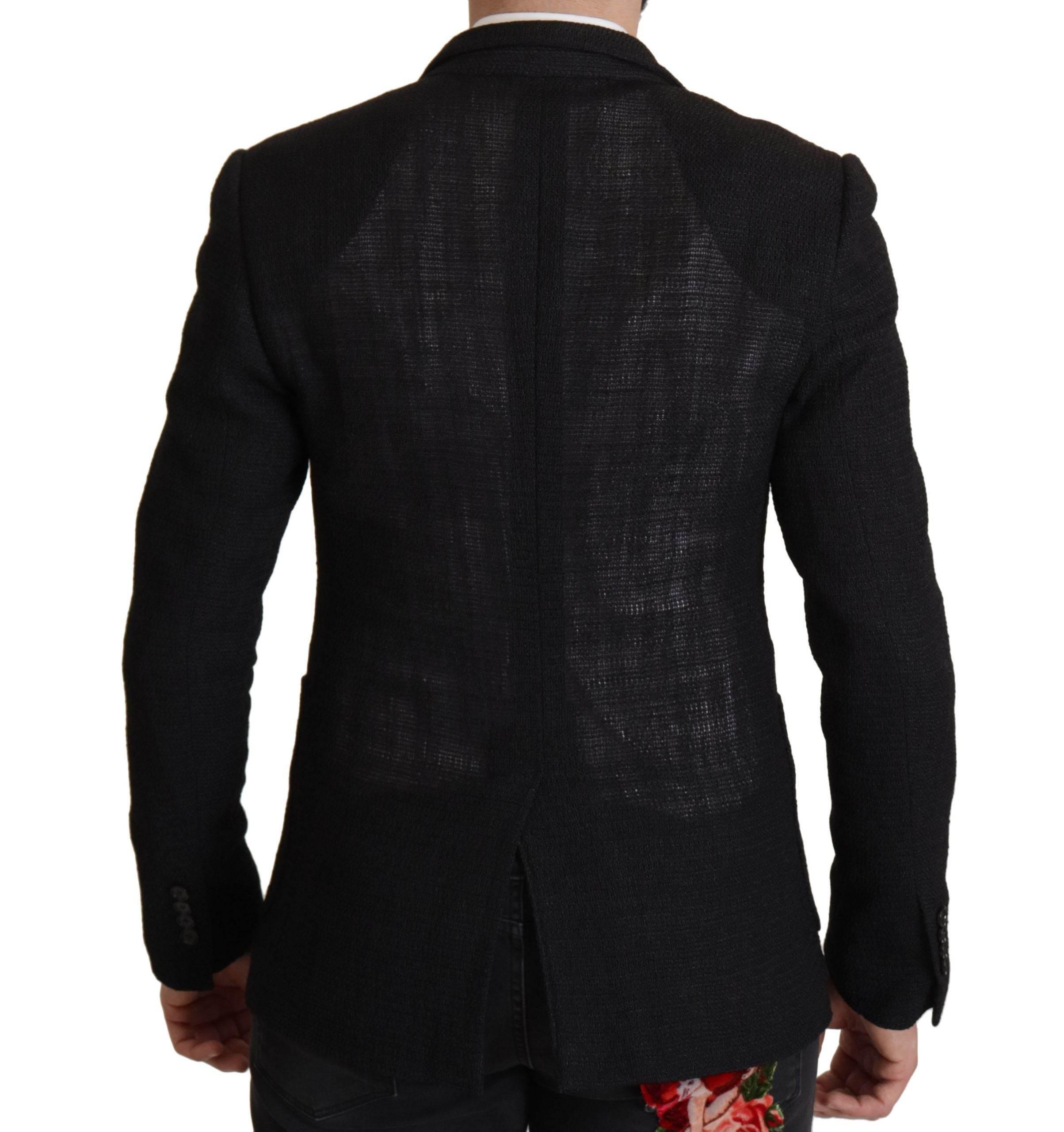 Dolce & Gabbana Black Single Breasted Coat Men Blazer - Hilstor