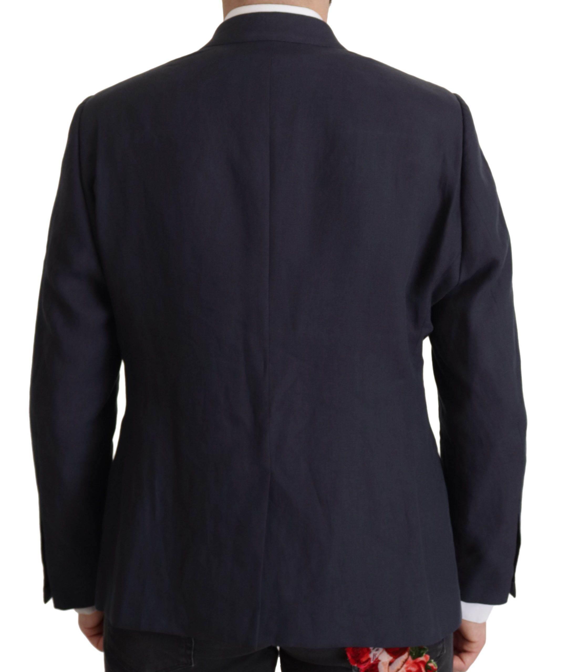 Dolce & Gabbana Dark Blue ALTA SARTORIA Jacket Coat Blazer - Hilstor