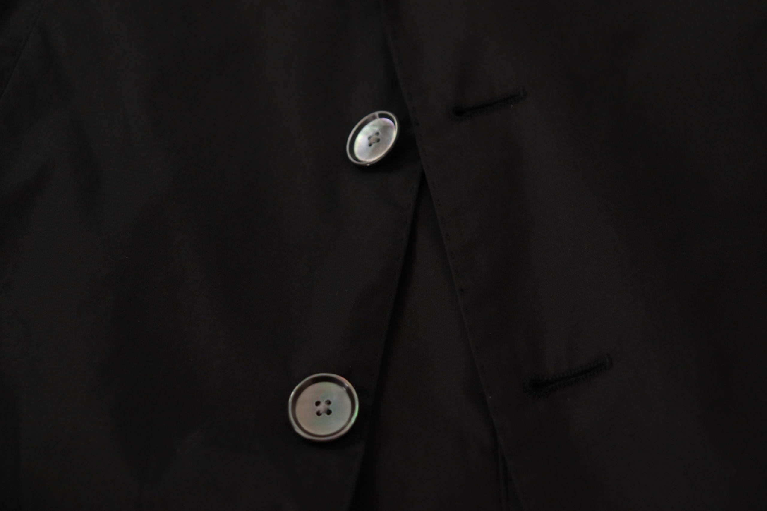 Dolce & Gabbana Black Single Breasted TAORMINA Breasted Blazer - Hilstor