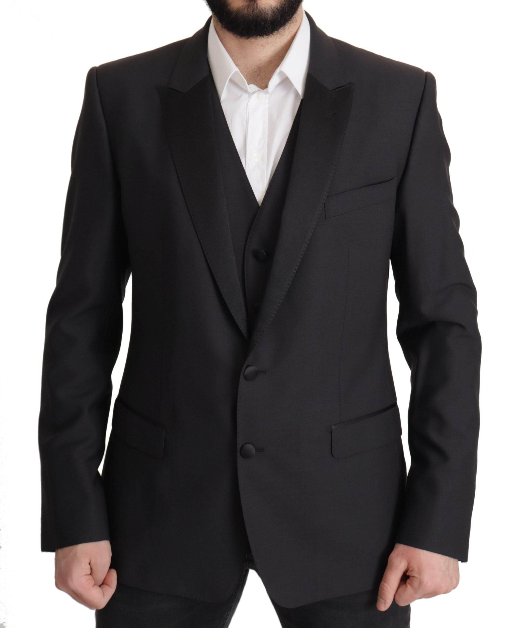 Dolce & Gabbana Dark Blue Single Breasted MARTINI Blazer - Hilstor