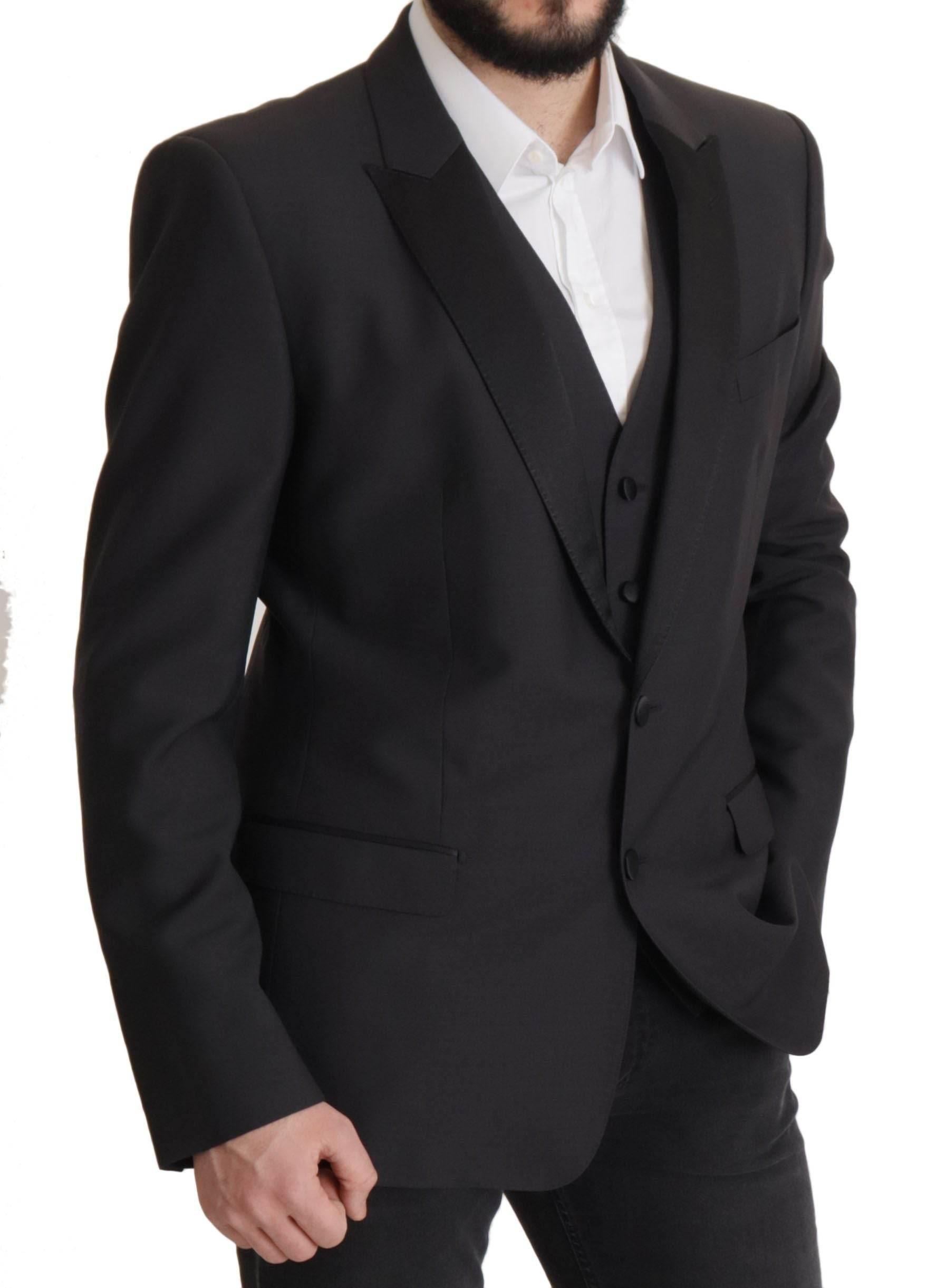 Dolce & Gabbana Dark Blue Single Breasted MARTINI Blazer - Hilstor