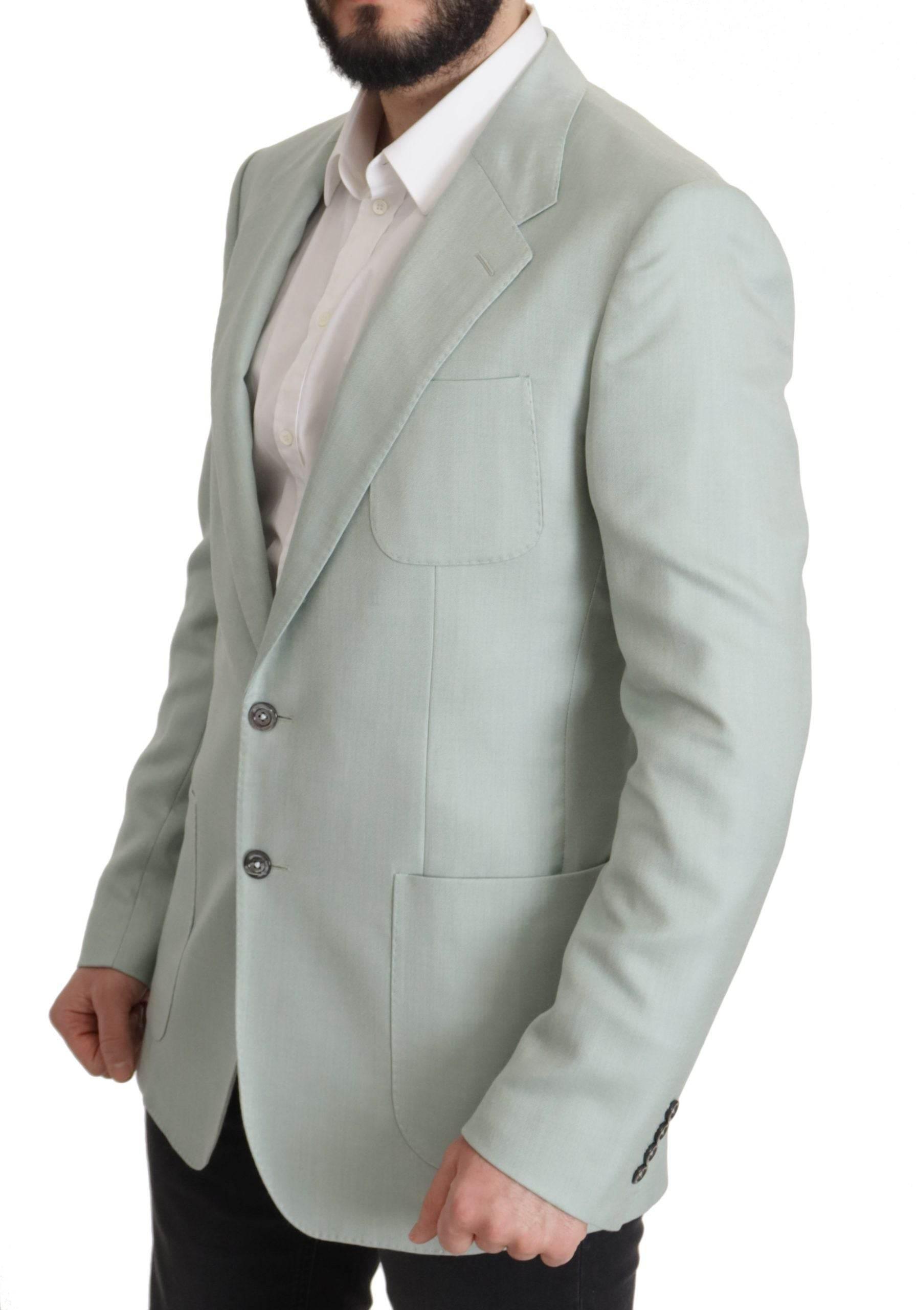 Dolce & Gabbana Green Cashmere Jacket Blazer Jacket - Hilstor