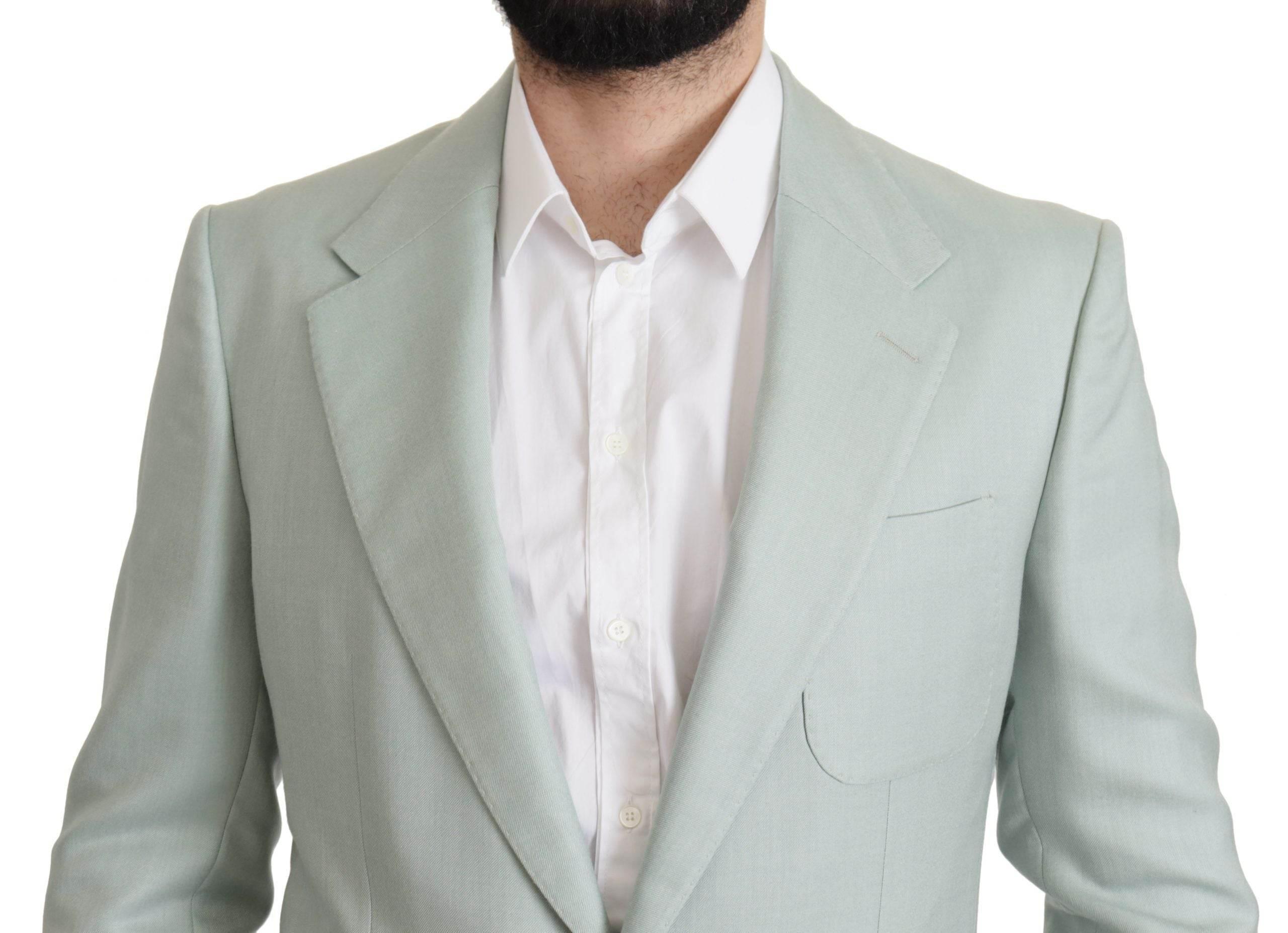 Dolce & Gabbana Green Cashmere Jacket Blazer Jacket - Hilstor