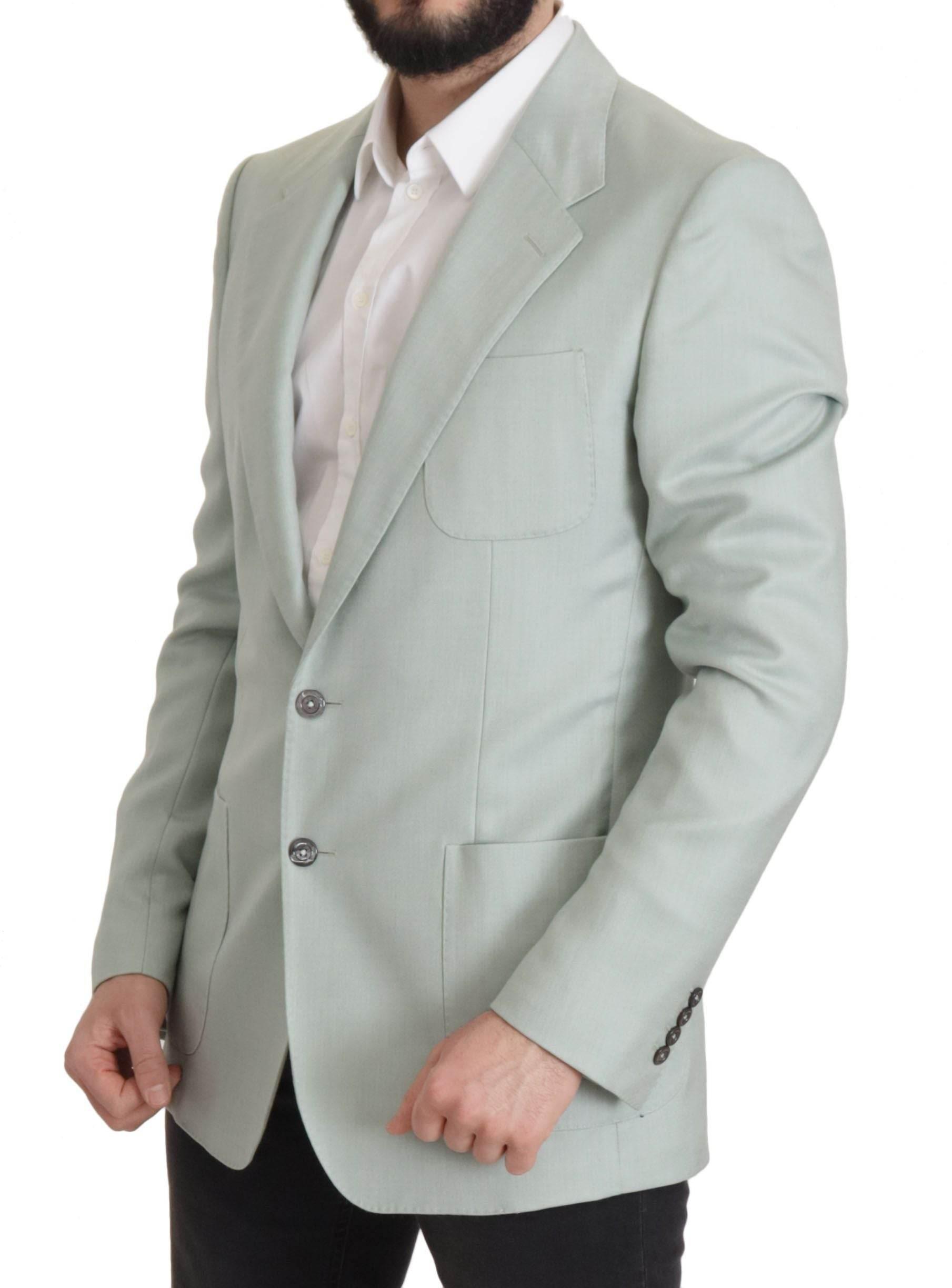 Dolce & Gabbana Green Cashmere Jacket Blazer Jacket - Hilstor