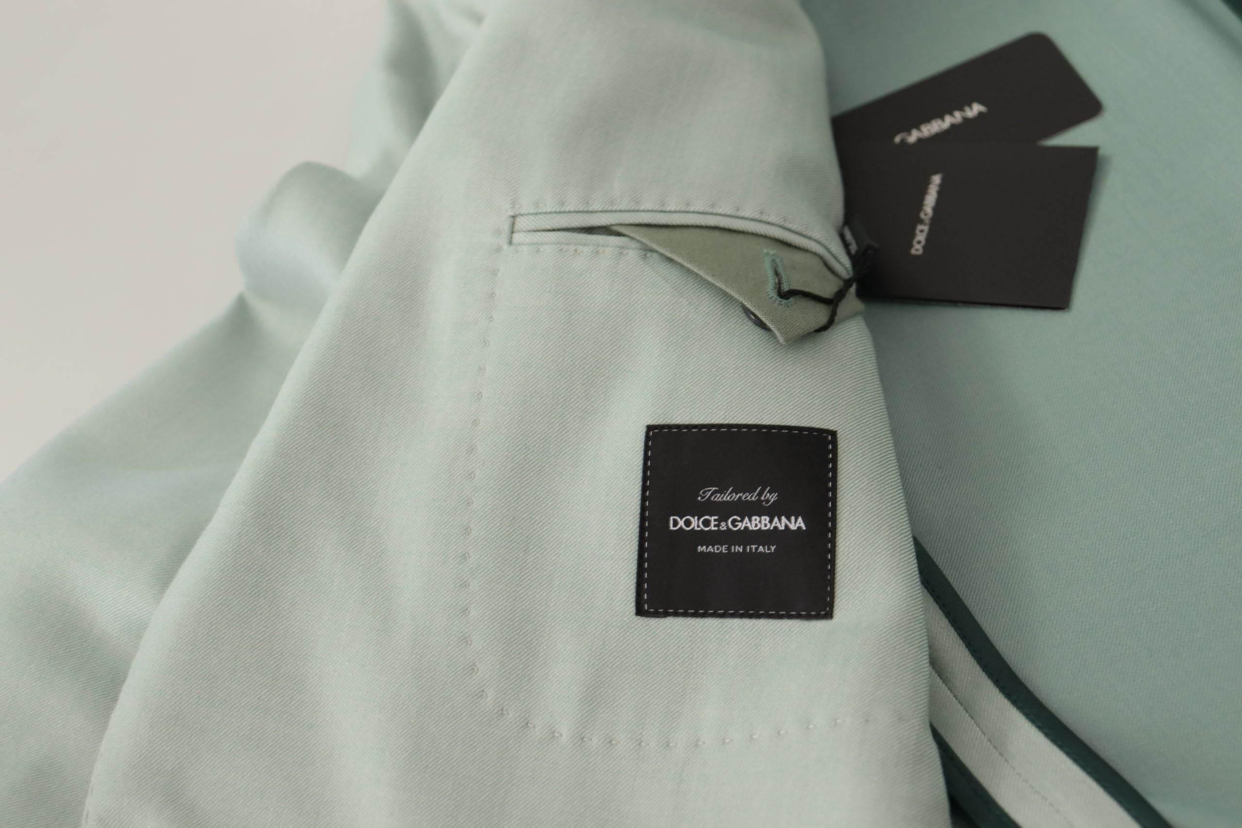 Dolce & Gabbana Green Cashmere Jacket Blazer Jacket - Hilstor