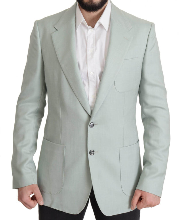 Dolce & Gabbana Green Cashmere Jacket Blazer Jacket - Hilstor