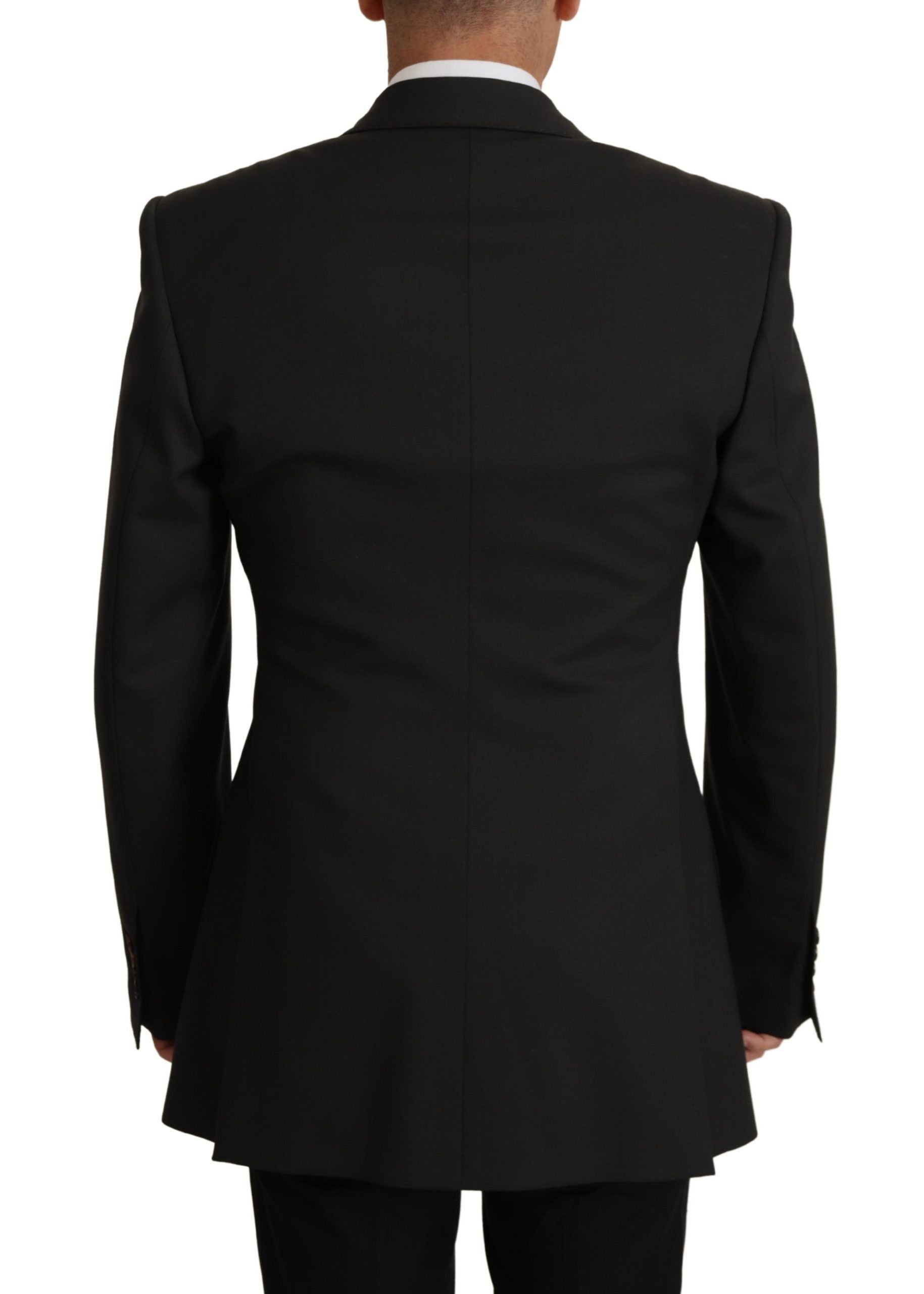 Dolce &amp; Gabbana Sort Uld Enkeltradet Blazer V