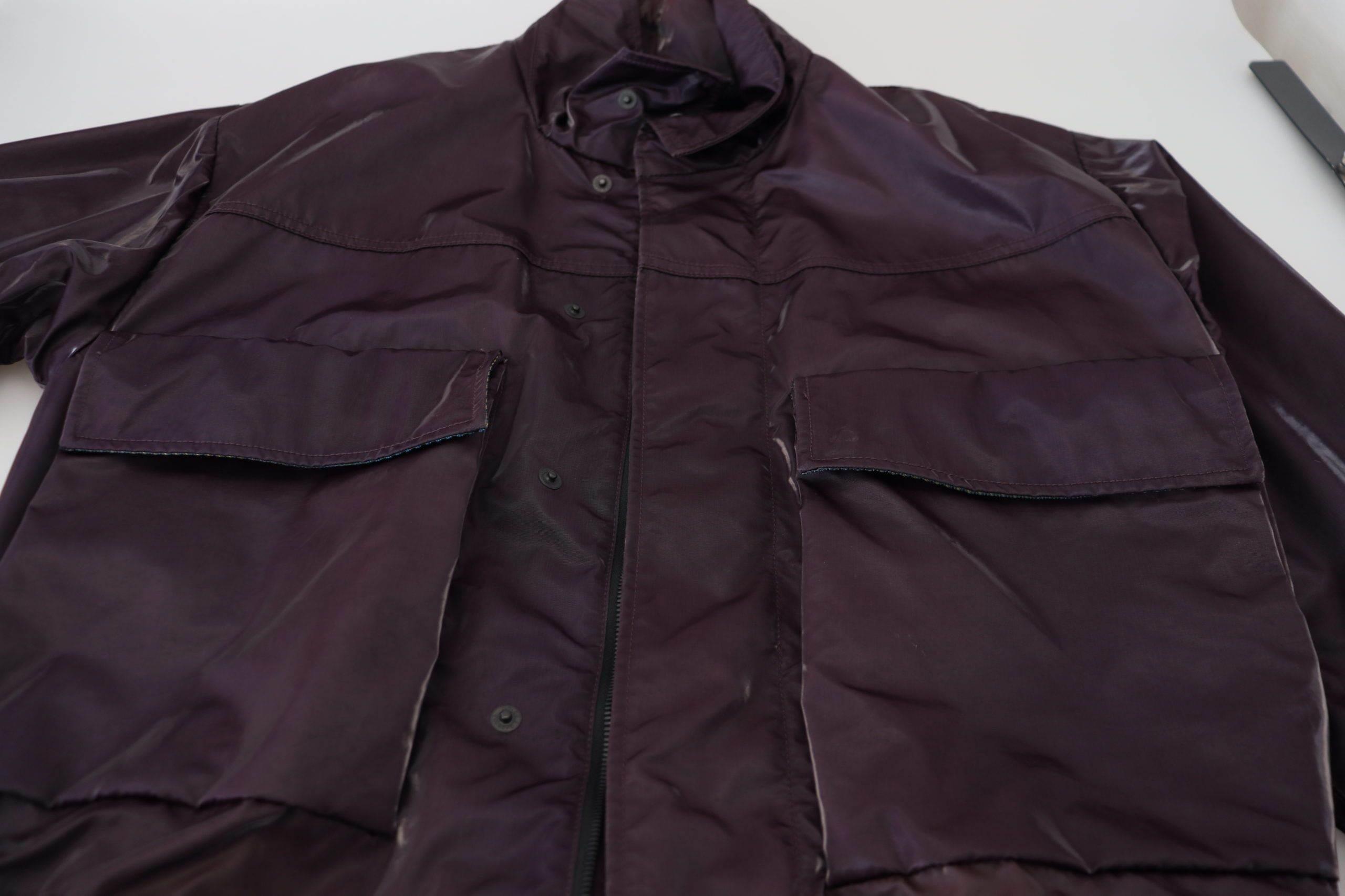 Dolce & Gabbana Elegant Purple Biker Jacket - Hilstor