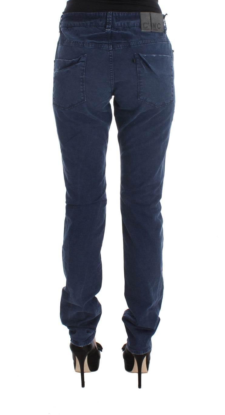 Costume National Blue Cotton Blend Denim Jeans - Hilstor