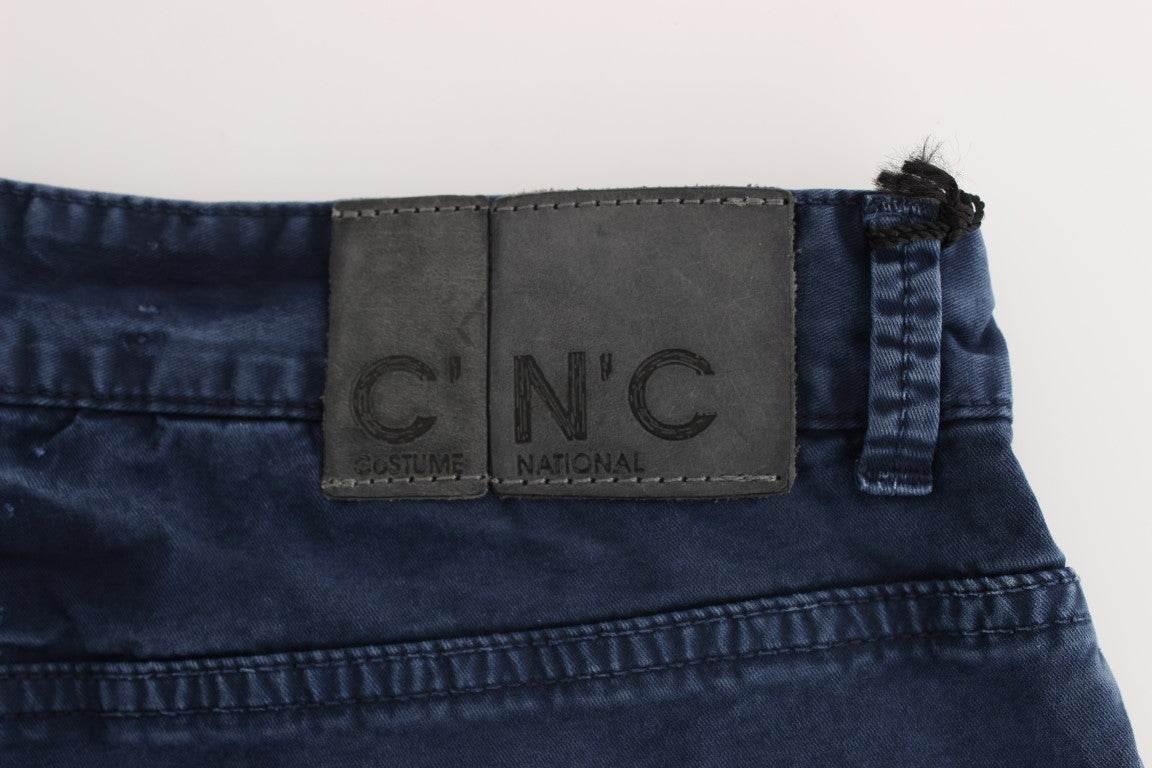 Costume National Blue Cotton Blend Denim Jeans - Hilstor